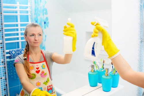 Cleaning team preparing a service booking for Marylebone Cleaners