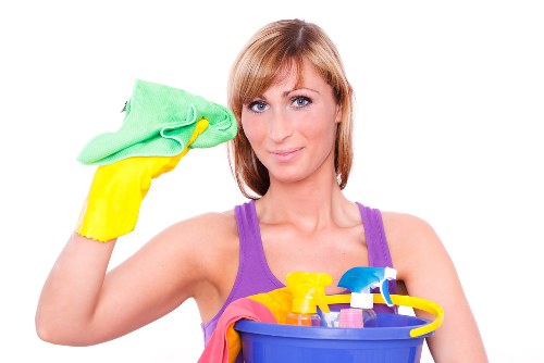 Marylebone Cleaners team using safety measures during a professional cleaning service