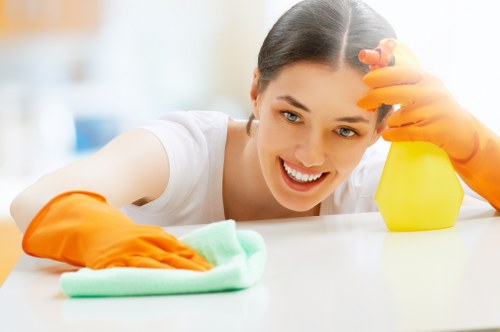 Specialist cleaning company preparing a Marylebone residence