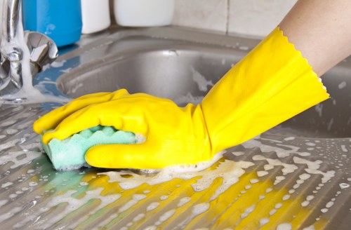 Marylebone Cleaners reviewing a risk assessment before starting work