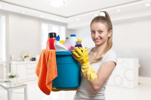 Furniture and household items prepared for clearance in Marylebone