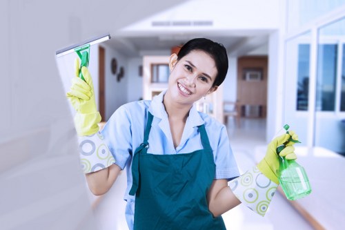 Local transfer station handling recyclable materials for Marylebone Cleaners